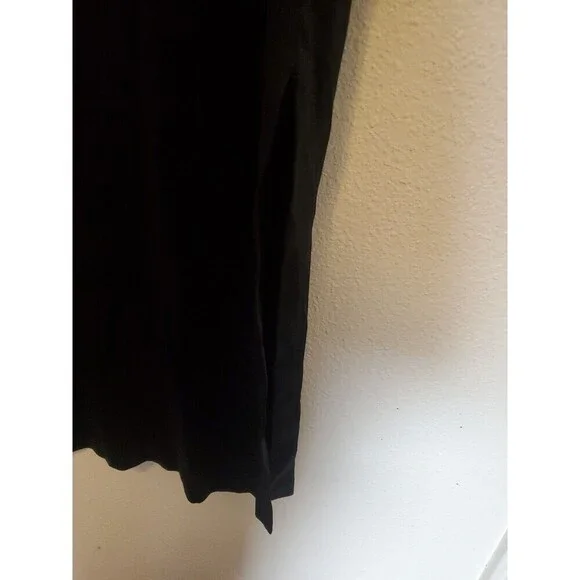 Lemaire Straight Slip Dress Black Designer Cotton Womens Size Medium - Picture 11 of 16